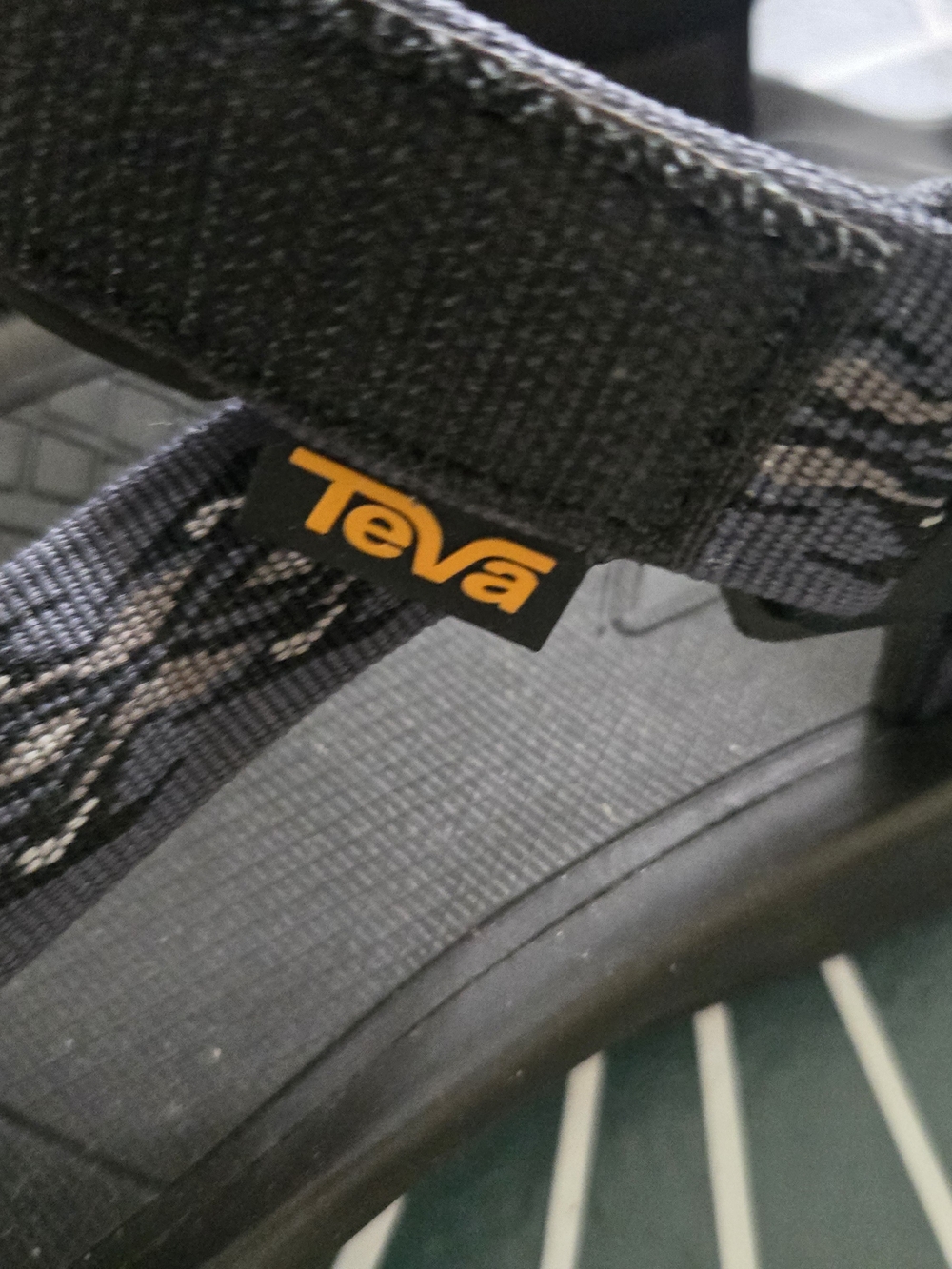 Teva Men’s Black Strappy Sandals
